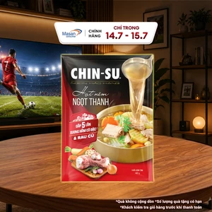 Hạt nêm CHIN-SU ngọt thanh x5 xương hầm cô đặc & rau củ 400gr