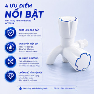 Củ sen WATERTEC màu trắng WT001N nhựa ABS/PP/POM Malaysia chống oxy hóa