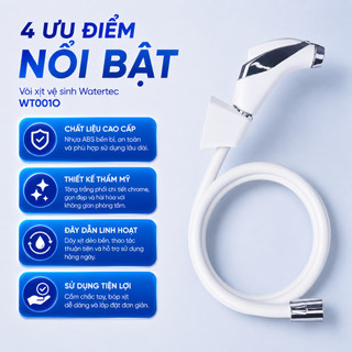 Vòi xịt vệ sinh WATERTEC WT001O nhựa ABS/POM Malaysia