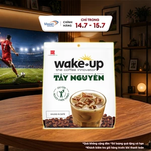 Bịch Cà phê hòa tan Wake up Tây Nguyên 24stick x 16gr