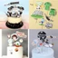 Bịch 10 Set giấy hình cắm phi hành gia mẫu mới, vũ trụ- phụ kiện trang trí bánh sinh nhật, bánh kem DUHA 071