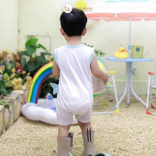 NBAN (3M-24M) Bộ Bodysuit cho bé Biển Xanh chất cotton mềm mại thấm hút mồ hôi tốt-BIỂN XANH