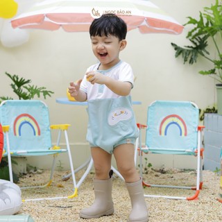 NBAN (3M-24M) Bộ Bodysuit cho bé Biển Xanh chất cotton mềm mại thấm hút mồ hôi tốt-BIỂN XANH