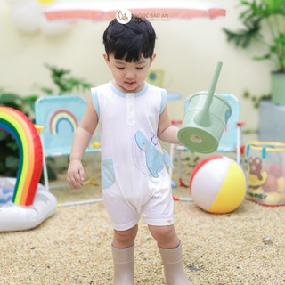 NBAN (3M-24M) Bộ Bodysuit cho bé Biển Xanh chất cotton mềm mại thấm hút mồ hôi tốt-BIỂN XANH