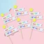 RẺ VÔ ĐỊCH - COMBO 10 Set Cắm Giấy Chủ đề cây, chủ đề lá - Trang Trí Bánh Sinh Nhật hoa lá DUHA 073