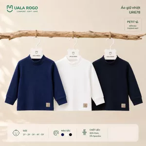 Áo giữ nhiệt cho bé Ualarogo 1-5 tuổi vải Petit mềm mại co giãn ấm áp thoáng khí UR 678