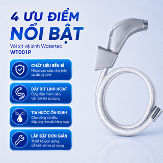 Vòi xịt vệ sinh WATERTEC WT001P nhựa ABS/POM Malaysia