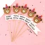 COMBO 10 Set cắm giấy bánh sinh nhật cầu vồng, mặt cười- phụ kiện trang trí bánh kem happy birthday traffic DUHA 074
