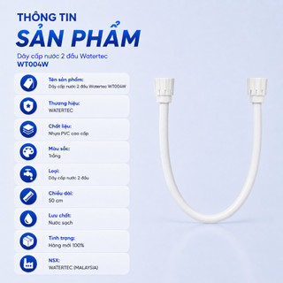 Dây cấp nước 5 tấc cao cấp WATERTEC WT004W nhựa PVC Malaysia