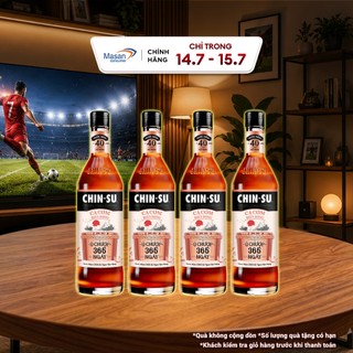 Kiệt tác tặng phẩm - Combo 4 Nước Mắm CHIN-SU Ủ Chượp 365 Ngày 700ml