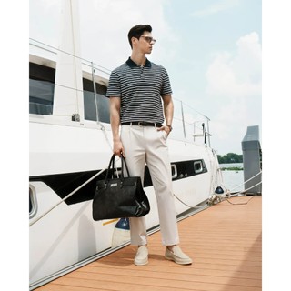 Quần dài kaki nam nhãn kim loại Form Tapered - ROUTINE 10S26PCA001P