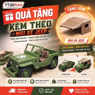 MÔ HÌNH XE JEEP KIT CARD 3D – TỰ LẮP RÁP CỰC CHẤT (Tỷ lệ: 1:64)