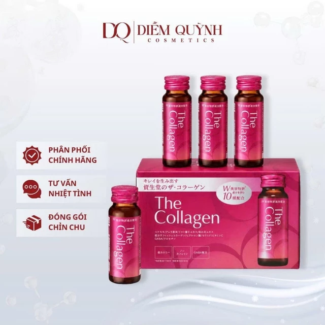 TPBS Nước uống The collagen Shiseido Nhật Bản dạng nước uống hộp 10 lọ x 50ml