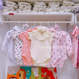 (3-13kg) Body cotton kèm nơ cho bé gái
