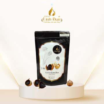TỎI ĐEN LINH ĐAN - TỎI ĐEN CÔ ĐƠN GÓI 125gr - KHÔNG CÒN MÙI TỎI – NGON – DẺO – THƠM