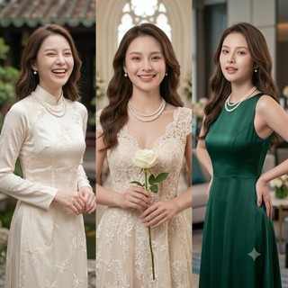 [ DAISYN ] N400 vòng cổ hạt Trai, dây chuyền hạt ngọc nhân tạo đá dây chuyền mang áo dài 2 sợi kiểu dáng