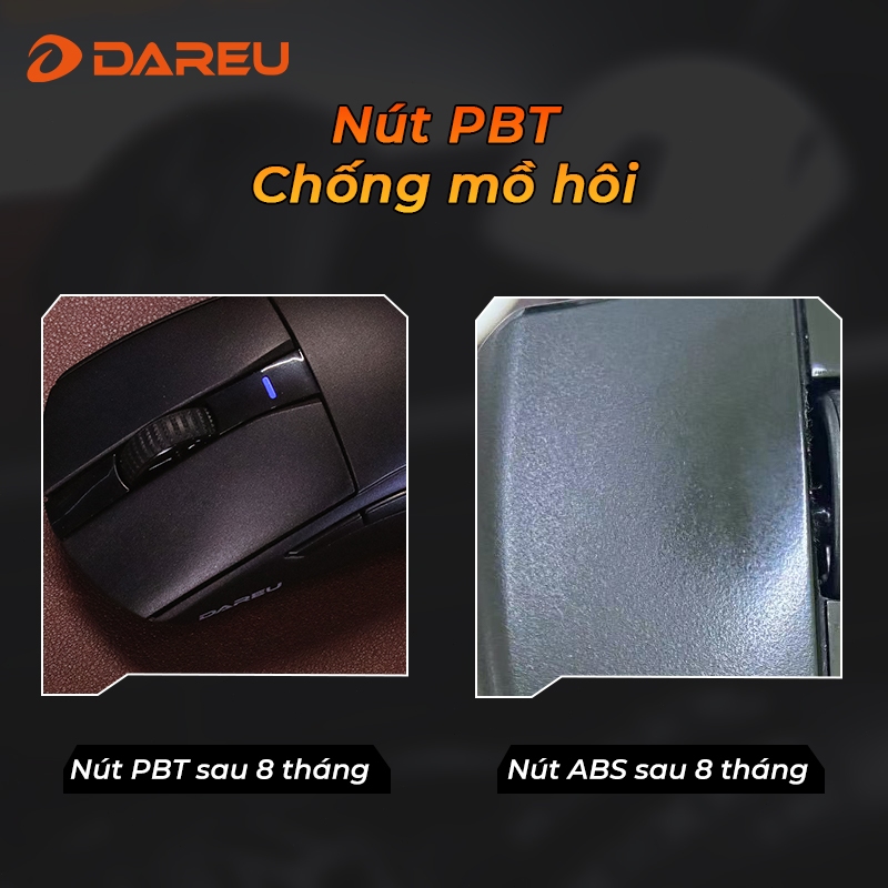 Chuột Gaming không dây DAREU A950GM - Chuẩn Pro-Grade, Nhẹ 60g, sạc USB-C, cảm biến 44K DPI,Ba chế độ kết nối - ảnh 7