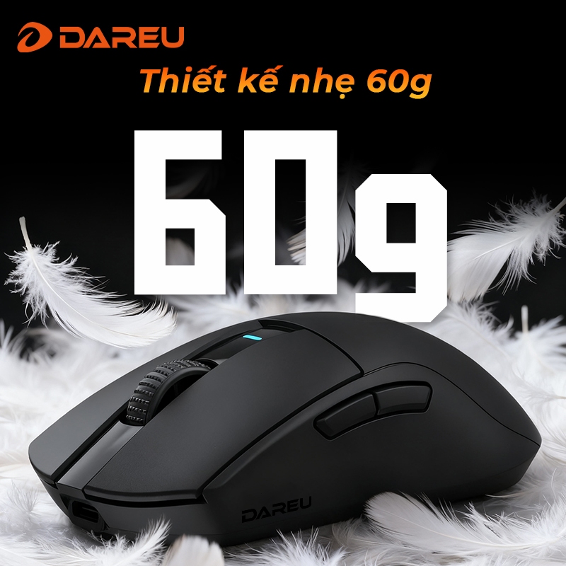 Chuột Gaming không dây DAREU A950GM - Chuẩn Pro-Grade, Nhẹ 60g, sạc USB-C, cảm biến 44K DPI,Ba chế độ kết nối - ảnh 8