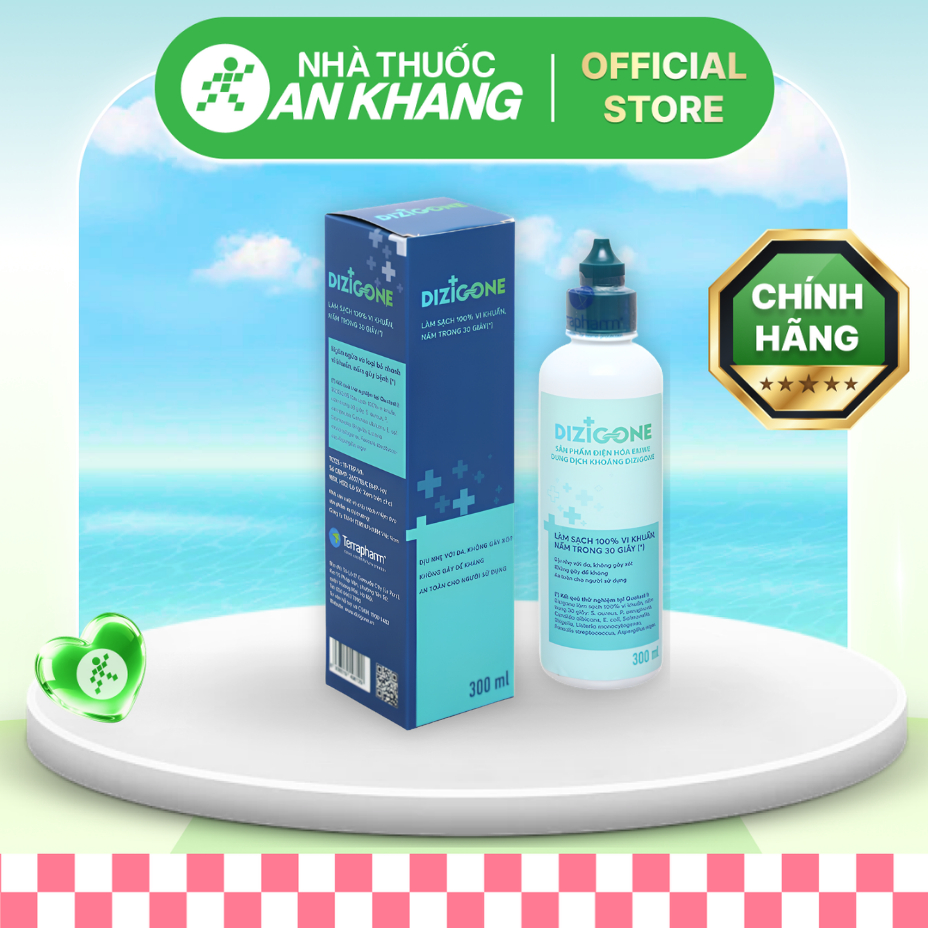 Dung dịch Dizigone loại bỏ vi khuẩn (1 chai x 300ml) [Nhà Thuốc An Khang - Chính Hãng 100%]