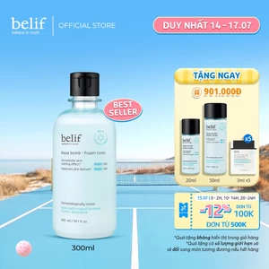 Nước cân bằng làm dịu và thu nhỏ lỗ chân lông cho da nhạy cảm belif Frozen Toner 300ml