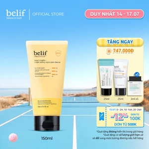 Sữa rửa mặt thuần chay làm sáng da Belif Super Knights (150ml)