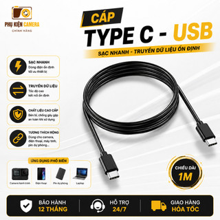 Cáp Type-C Sang Micro USB Dùng Cho Camera, Điện Thoại.