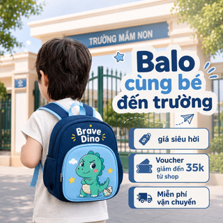 Combo Balo Mũ trẻ em cho bé trai bé gái từ 2-5 tuổi họa tiết Hello kitty dễ thương cho bé đi học mầm non mẫu giáo