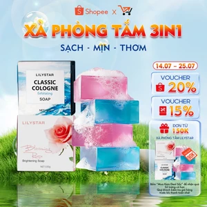 Combo Xà Phòng Tắm 3in1 Hương Nước Hoa LILYSTAR Thơm Lâu Không Khô Da Lưu Hương 3 Tầng Chuẩn Spa Hộp 100g