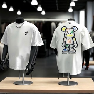 Áo phông MLB nam nữ cao cấp, 100% cotton co giãn 2 chiều ,unisex ,Cotton Mềm Mịn Thoáng Mát - NY GẤU
