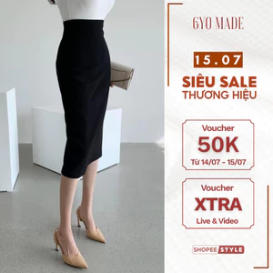 Chân váy bút chì GYOMADE® dáng dài công sở phong cách Hàn Quốc nhiều màu | GV001
