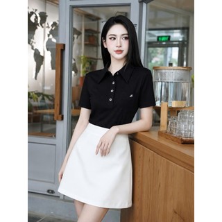 Áo Thun Nữ 𝐂𝐂𝐇𝐀𝐓 Dáng Ôm Alara Túi Ốp Trang Trí Kèm Charm Chất Liệu Mềm Mát 16TNC9040OT