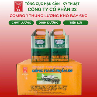 Combo 1 thùng Lương Khô Bay Quân Đội 6kg- Bộ Quốc Phòng
