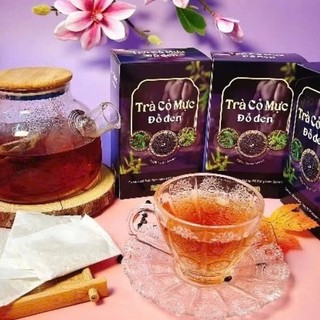 Trà Cỏ Mực Đỗ Đen Hộp 30 Gói Chính Hãng Cao Cấp ✅ Trà Mộc Tâm bổ thận mát gan thanh mát giải nhiệt cơ thể an toàn