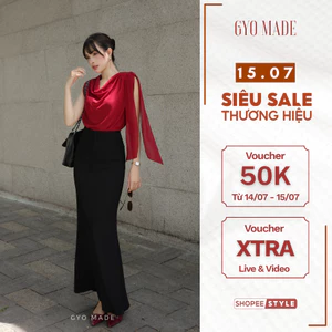 Chân váy đuôi cá dáng dài 96cm GYOMADE® chất gân mịn cao cấp co giãn nhẹ tôn dáng, may 2 lớp | GV035