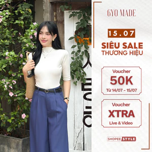 Áo thun nữ tay lỡ GYOMADE® chất thun gân co giãn 4 chiều ôm body, phong cách thoải mái | GA074