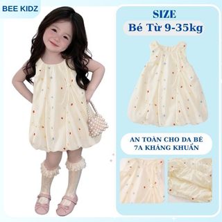 Váy Bé Gái, Váy Bí Bé Gái Họa Tiết  Dễ Thương Thuê Nổi Bật Chất Liệu Cotton Mềm Mại Nhẹ Nhàng