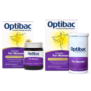 Men Vi Sinh Phụ Khoa Optibac Tím - For Women 30v/ 90v - Men Vi Sinh Bổ Sung Lợi Khuẩn