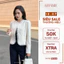Áo blazer ren nhung cao cấp GYOMADE® may 2 lớp đệm vai đứng form thanh lịch sang trọng | GA102