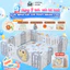 Quây Cũi Cho Bé Tặng Bóng- Thảm- Bóng Rổ, Quây Cũi Nhựa Gấp Gọn An Toàn Cho Bé, Bảo Hành Trọn Đời