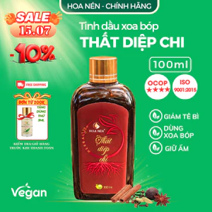 Dầu Xoa Bóp Thất Diệp Chi - Giảm đ au xương khớp, tê bì chân tay, giữ ấm tr.ị cảm lạnh - 100ml