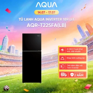 Tủ lạnh ngăn đông trên Aqua Inverter 189 lít AQR-T225FA(LB) - Bảo hành 2 năm - Hàng chính hãng