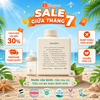 Nước rửa bình  – rửa rau củ Babadtito