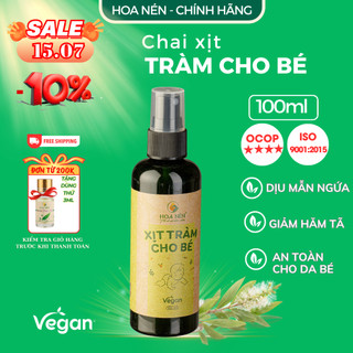 Chai Xịt Tràm Cho Bé - Hoa Nén - Giảm hăm tã, rôm sảy, mẩn ngứa, làm thơm- 100ml