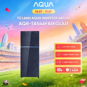 Tủ lạnh Aqua Inverter 480 lít AQR-TA546FA(KGL)U1 - Bảo hành 2 năm - Freeship toàn quốc