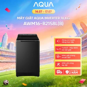Máy giặt cửa trên Inverter 16kg AQUA AWM16-B2158L(B) - Freeship toàn quốc