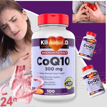 Viên uống hỗ trợ tim mạch CoQ10 300mg Ki. r.k.l.a.n.d 100 viên 【Nhập khẩu chính hãng từ Mỹ】