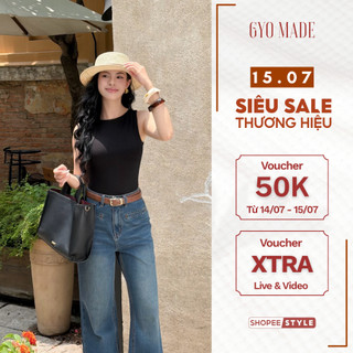 [NEW] Áo ba lỗ nữ khoét lưng GYOMADE® chất thun Bobby cao cấp co giãn, ôm dáng tôn eo | GA111