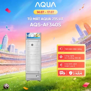 Tủ mát Aqua 235 Lít AQS-AF340S - Freeship toàn quốc