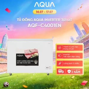 Tủ đông Aqua Inverter 301 lít AQF-C4001EN - Freeship toàn quốc