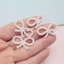 Combo 10 nơ hạt Ngọc nhựa trang trí cổ rượu, bánh kem, bó hoa handmade DUHA 092